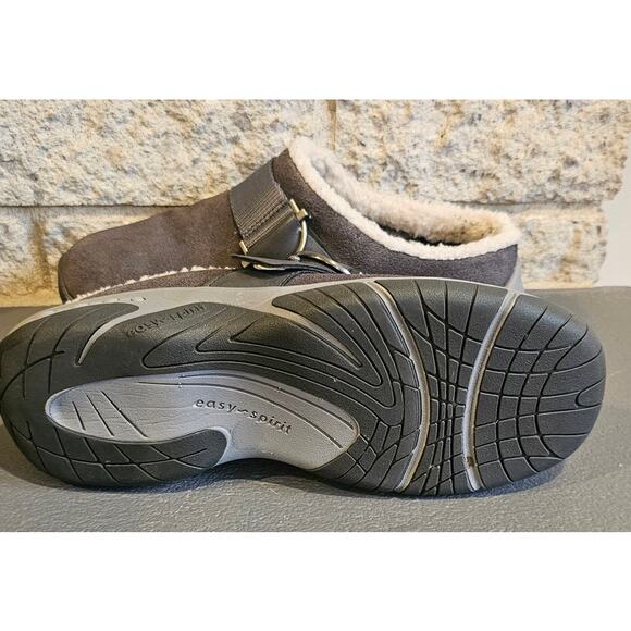 Easy Spirit Wend Slip-On Closed Toe Casual Clogs, Faux Fur Lining Womens Sz 6W - Picture 5 of 5